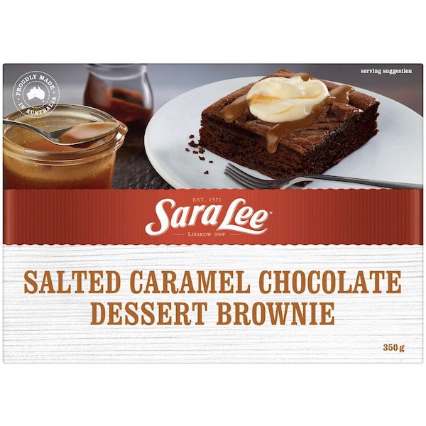 Sara Lee Choc Salted Caramel Dessert Brownie 350g