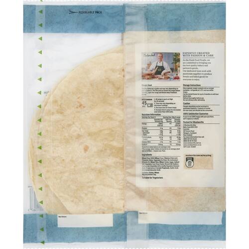 Woolworths White Wrap 8 Pack bunch