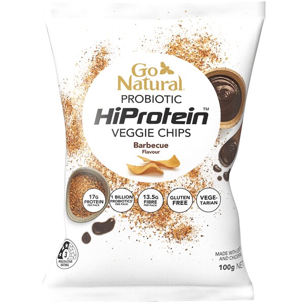 Go Natural Probiotic Chips Bbq 100g