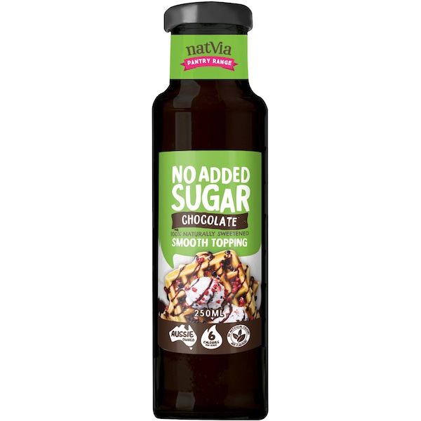 Natvia Smooth Choc Chocolate Topping 250mL