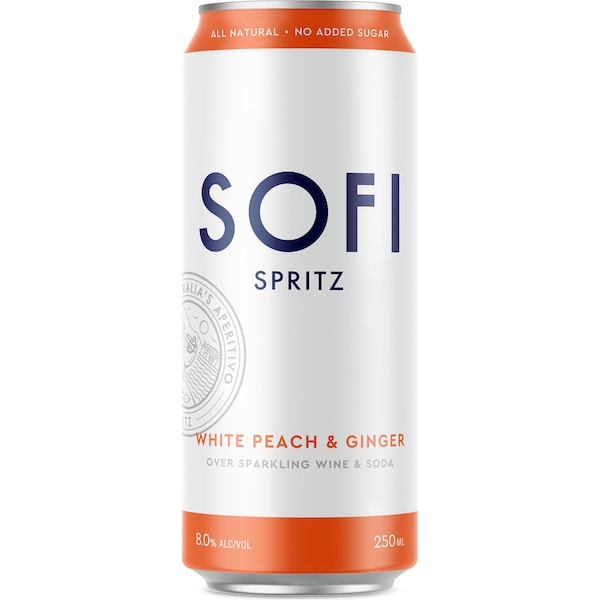 Sofi Spritz White Peach & Ginger Can 250ml