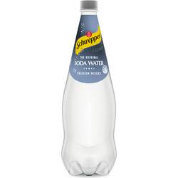 Schweppes Soda Water Bottle Classic Mixers 1.1l