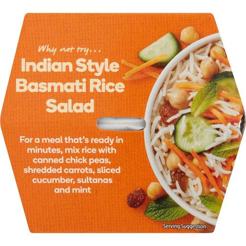 Woolworths Basmati Rice Microwave Cup 2 x125g bunch