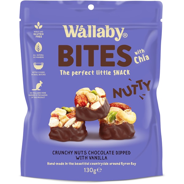 Wallaby Nutty Bites Vanilla 130g