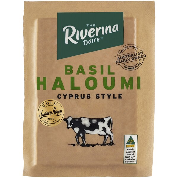 The Riverina Dairy Haloumi With Basil 180g
