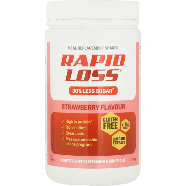 Rapid Loss Meal Replacement Shake - Strawberry 740g