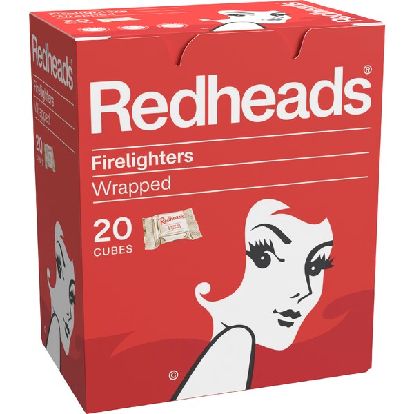 Redheads Classic Wrapped Firelighters 20 pack