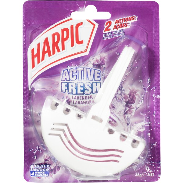Harpic Super Active Primary Toilet Cleaner Under The Rim Lavender 38g