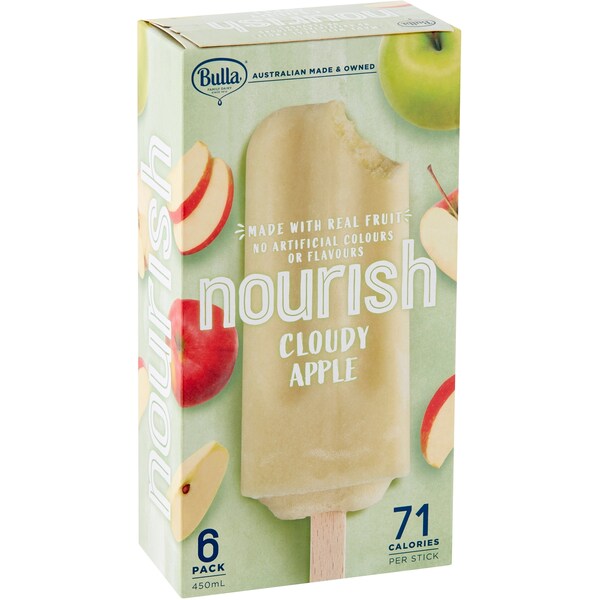 Bulla Nourish Cloudy Apple Sticks 6 pack