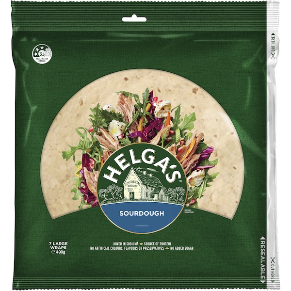 Helga's Sourdough Wraps 7 Pack