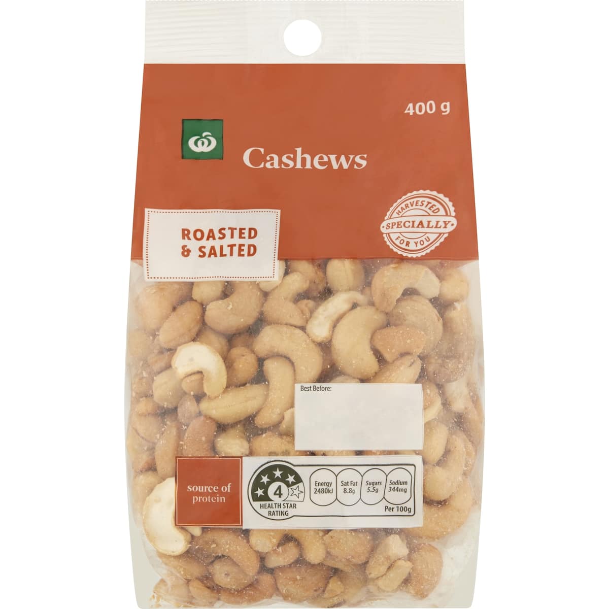 Woolworths Cashew 400g bunch