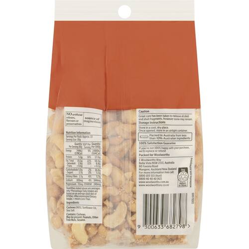 Woolworths Cashew 400g bunch