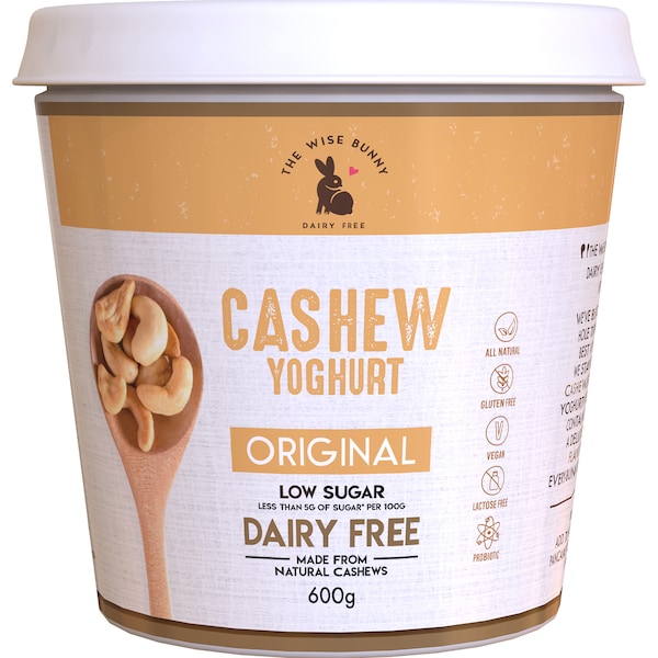 Wise Bunny Cashew Yoghurt Natural 600g
