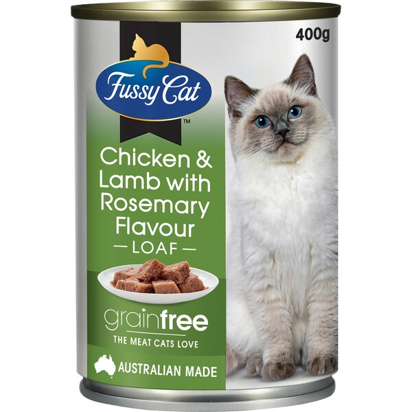 Fussy Cat Grain Free Adult Wet Cat Food Chicken & Lamb With Rosemary 400g