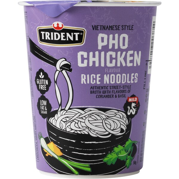 Trident Pho Chicken Rice Noodles 50g