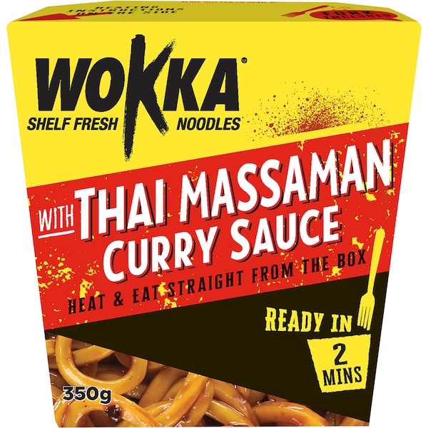 Wokka Noodles With Thai Massaman Curry Sauce 350g