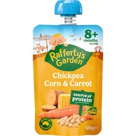 Rafferty's Garden Baby Food Pouch Chickpea Corn & Carrot 8+ Months