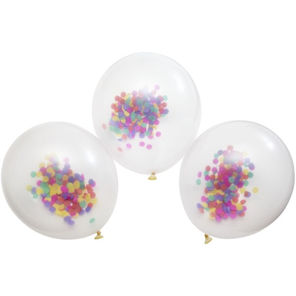 Woolworths Confetti Balloons 3 pack