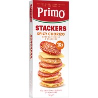Primo Stackers Spicy Chorizo Cheddar Cheese & Crackers