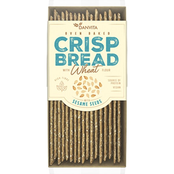 Danvita Oven Baked Wheat Crisp Bread With Sesame 130g
