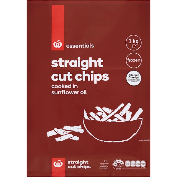 Essentials Straight Cut Chips 1kg