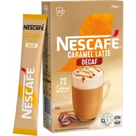 Nescafe Caramel Latte Decaf Coffee Sachets