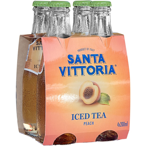 Santa Vittoria Peach Iced Tea 200mL x 4 pack