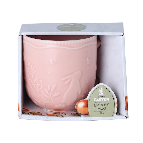 Easter Emboss Mug Pink each