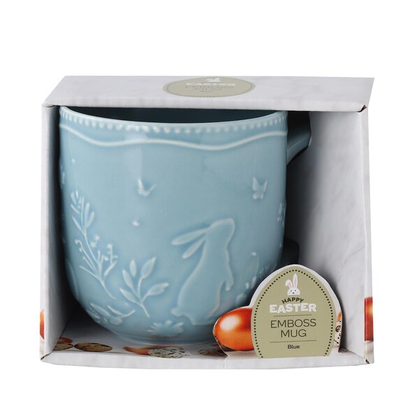 Easter Emboss Mug Blue each