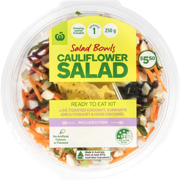 Woolworths Cauliflower Salad Bowl 250g