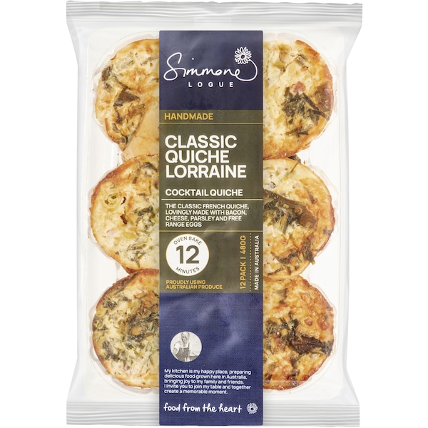 Simmone Logue Quiche Lorraine Chilled Meal 12 Pack