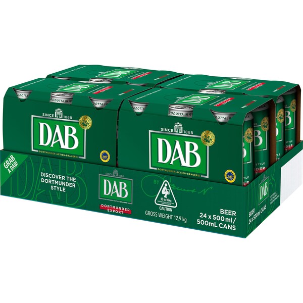 DAB German Beer Cans 500mL x 24 pack