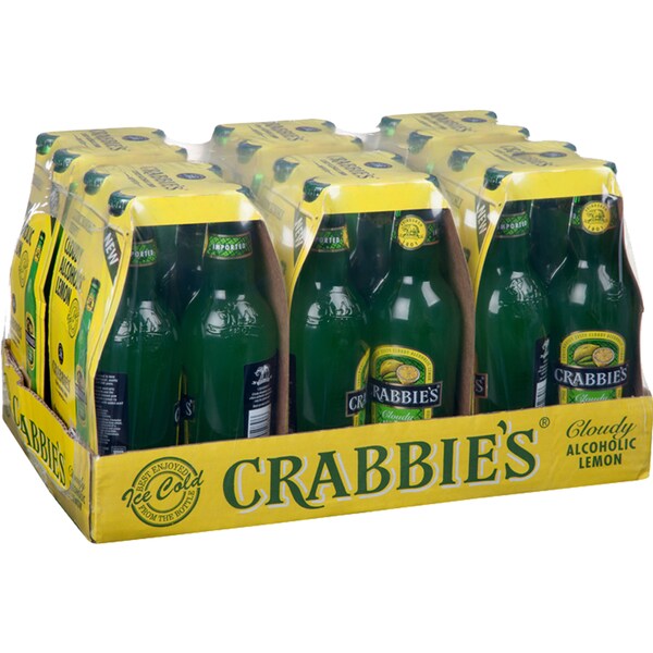 Crabbie's Cloudy Alcoholic Lemon Bottles 330ml x 24 Case