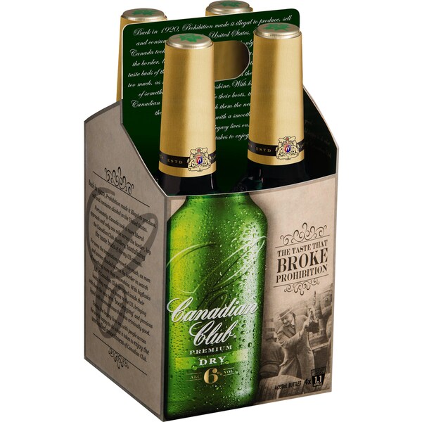 Canadian Club & Dry Whisky Premium 4x330ml