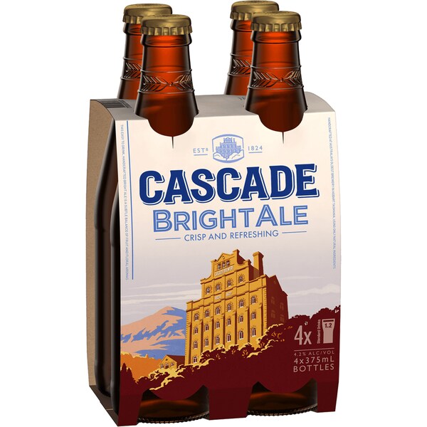 Cascade Bright Ale Stubbie 4x375ml Pack