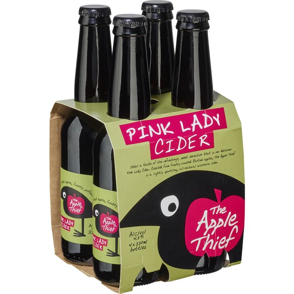 The Apple Thief Apple Cider Pink Lady Bottles 4x330ml Pack