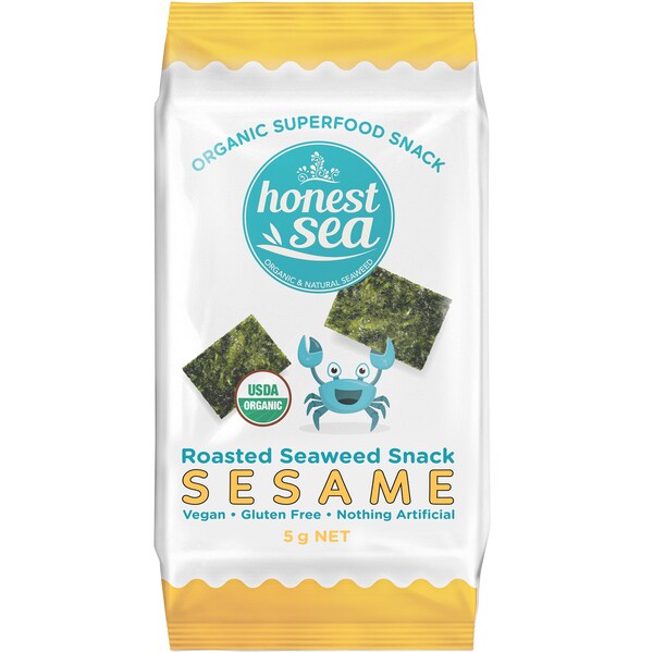 Honest Sea Roasted Seaweed Snack Sesame 5g