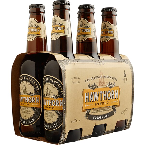 Hawthorn Brewing Co. Golden Ale Bottles 330mL x 6 pack