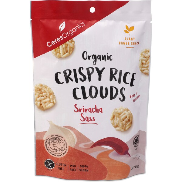 Ceres Organics Crispy Clouds Sriracha 50g