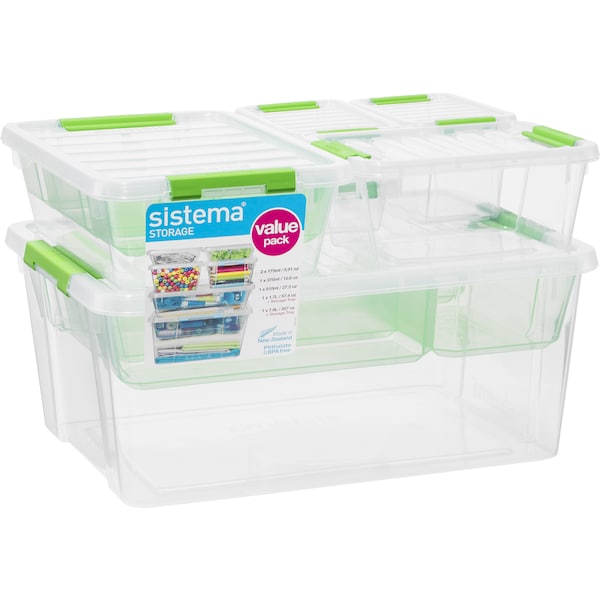 Sistema Storage Green Valuepack 6 Pack