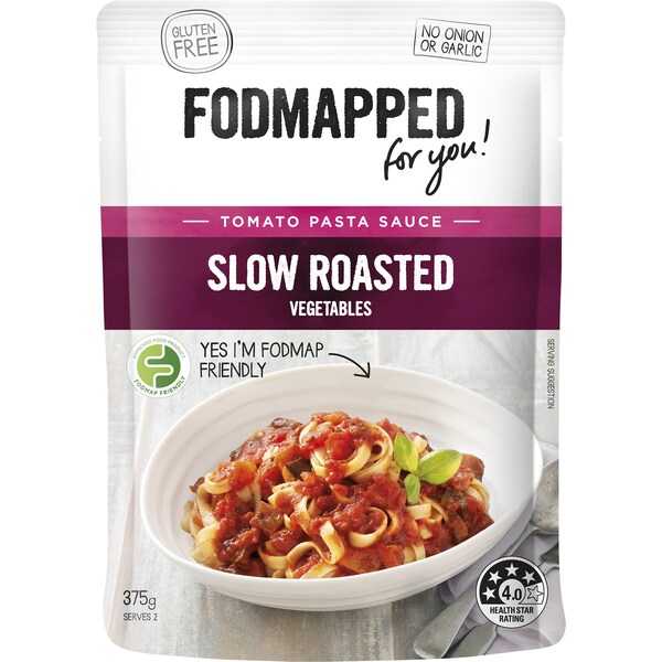Fodmapped For You Slow Roasted Vegetables Tomato Pasta Sauce 375G