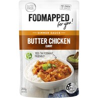 Fodmapped For You Simmer Sauce Butter Chicken Curry