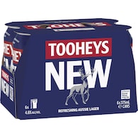Tooheys New Lager Cans