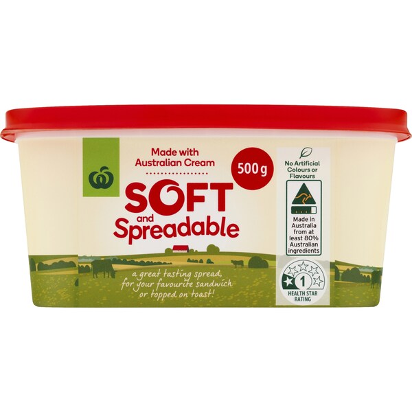 Woolworths Soft & Spreadable 500g
