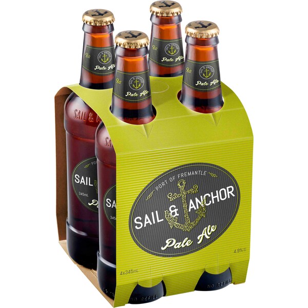 Sail & Anchor Pale Ale Bottles 345mL x 4 pack