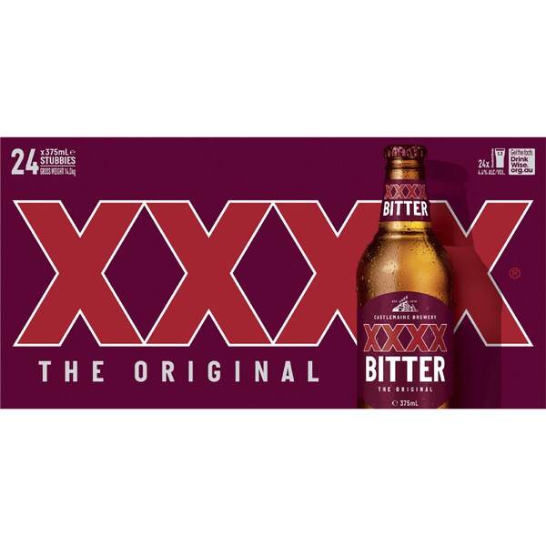 XXXX Bitter Bottle 375ml
