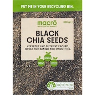 Macro Black Chia Seeds