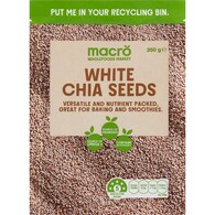 Macro White Chia Seeds