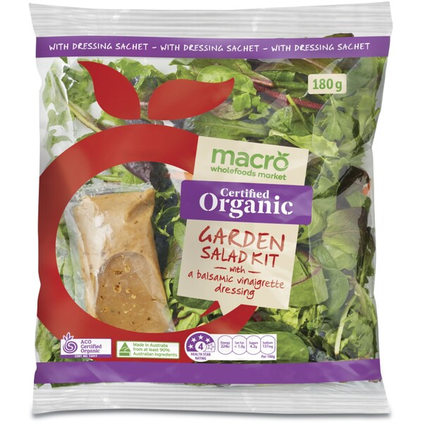 Macro Certified  Organic Garden Salad 180g