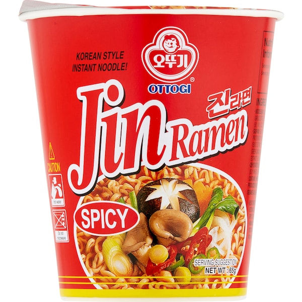 Ottogi Jin Ramen Cup Noodle Spicy 65g